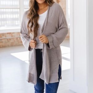 Tan Knit Cardigan